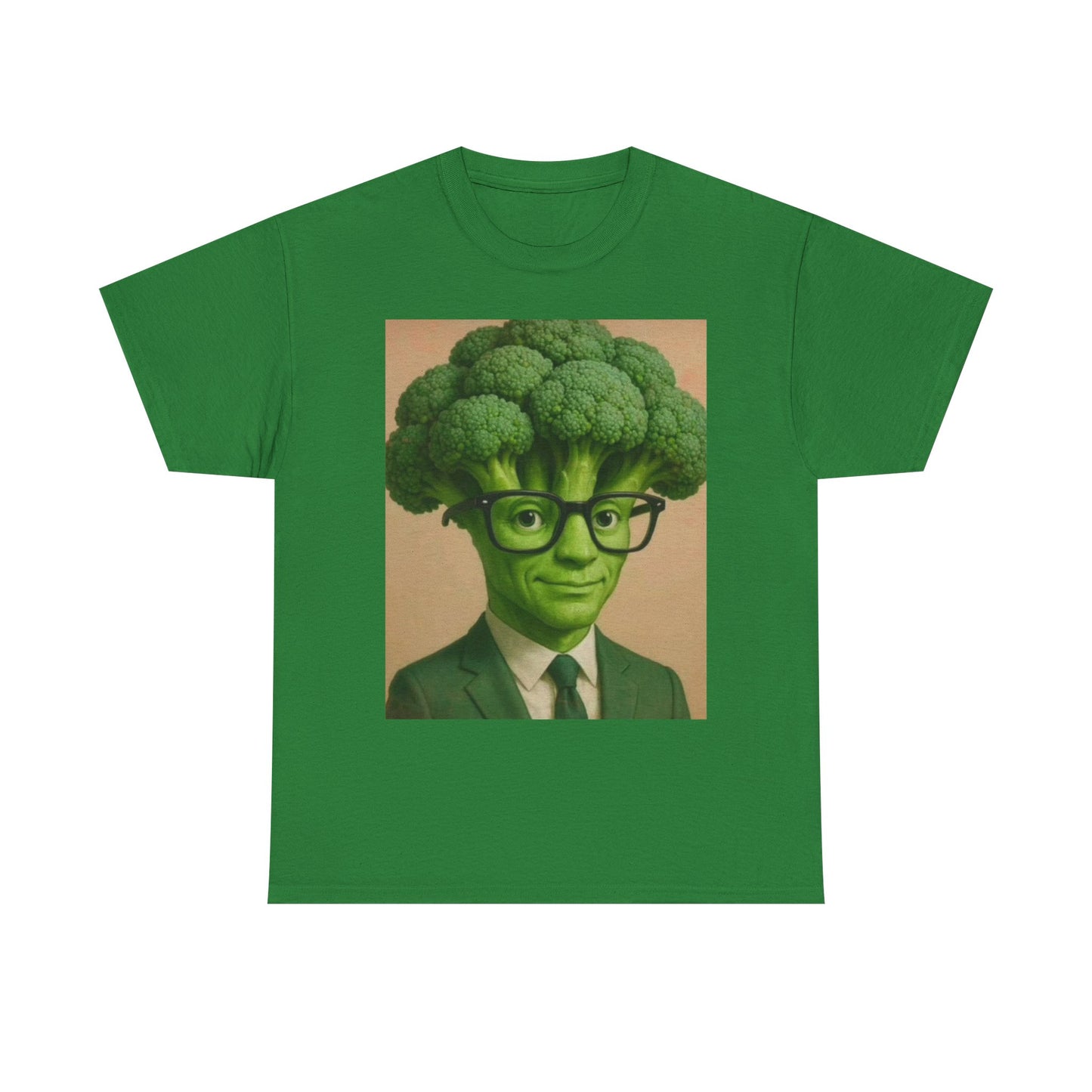 Broccoli Head Unisex Tee - Funny T-Shirt, Gift for Veggie Lovers, Casual Wear, Quirky Apparel, Sustainable Fashion, Brain Rot Meme Shirt