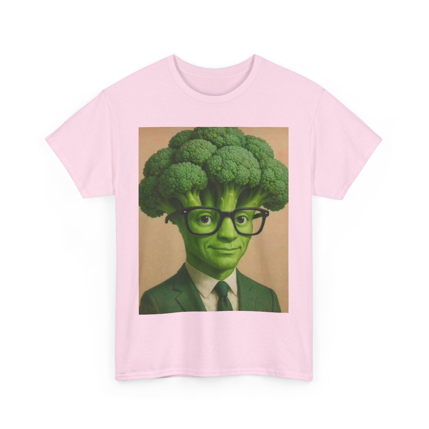 Broccoli Head Unisex Tee - Funny T-Shirt, Gift for Veggie Lovers, Casual Wear, Quirky Apparel, Sustainable Fashion, Brain Rot Meme Shirt