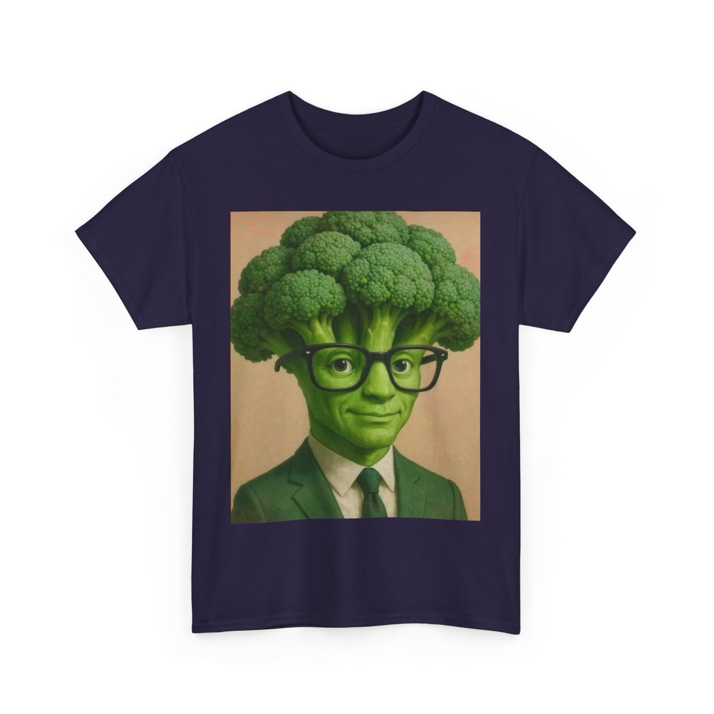 Broccoli Head Unisex Tee - Funny T-Shirt, Gift for Veggie Lovers, Casual Wear, Quirky Apparel, Sustainable Fashion, Brain Rot Meme Shirt