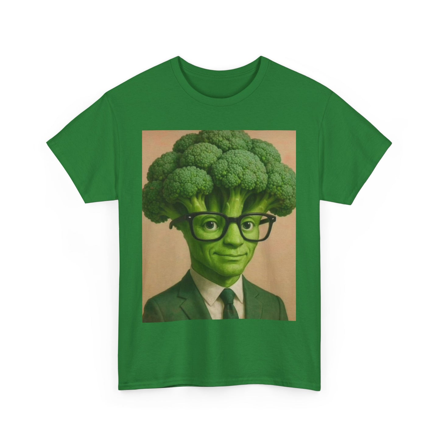 Broccoli Head Unisex Tee - Funny T-Shirt, Gift for Veggie Lovers, Casual Wear, Quirky Apparel, Sustainable Fashion, Brain Rot Meme Shirt
