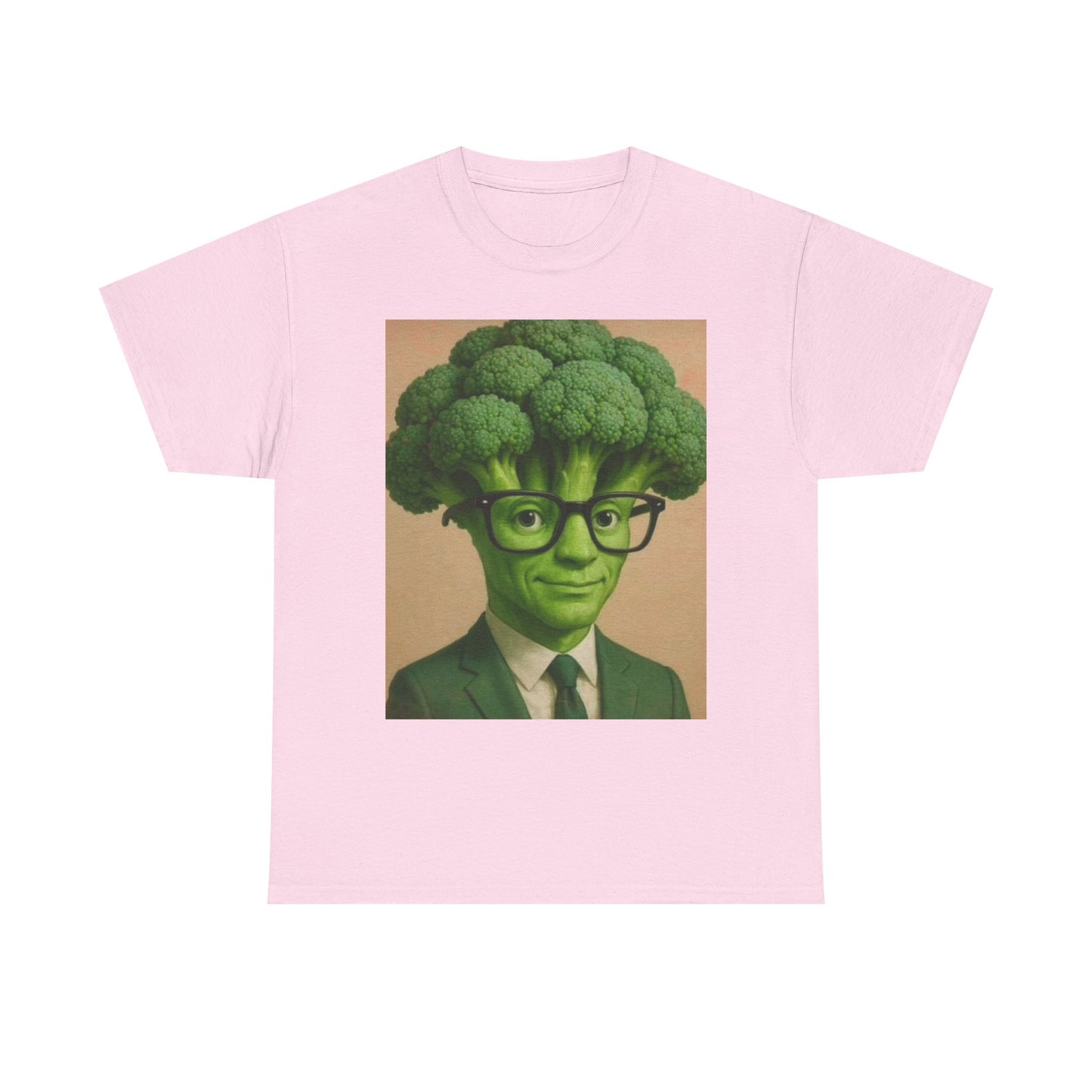 Broccoli Head Unisex Tee - Funny T-Shirt, Gift for Veggie Lovers, Casual Wear, Quirky Apparel, Sustainable Fashion, Brain Rot Meme Shirt