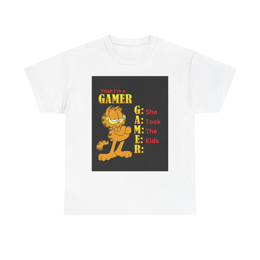 Yeah I'm a Gamer,  She Took the Kids, Garfield Tee Shirt