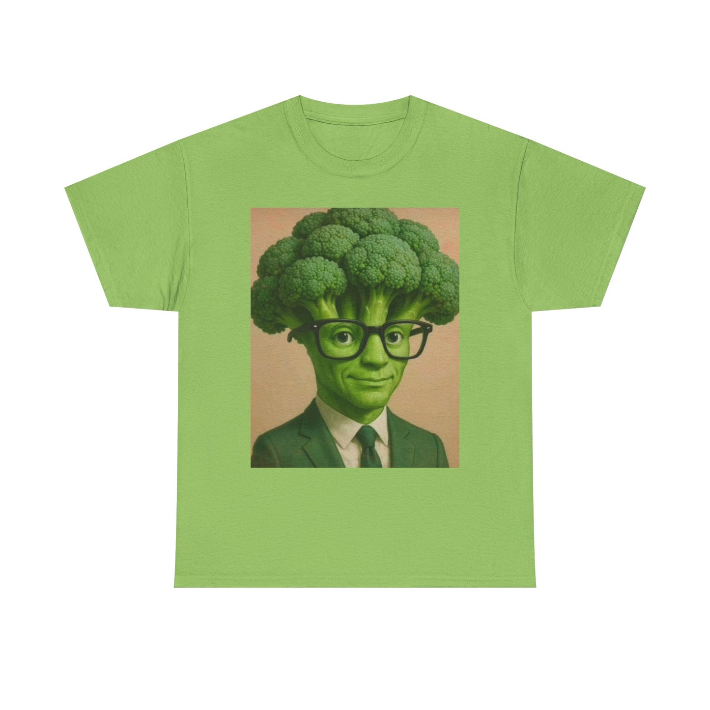 Broccoli Head Unisex Tee - Funny T-Shirt, Gift for Veggie Lovers, Casual Wear, Quirky Apparel, Sustainable Fashion, Brain Rot Meme Shirt