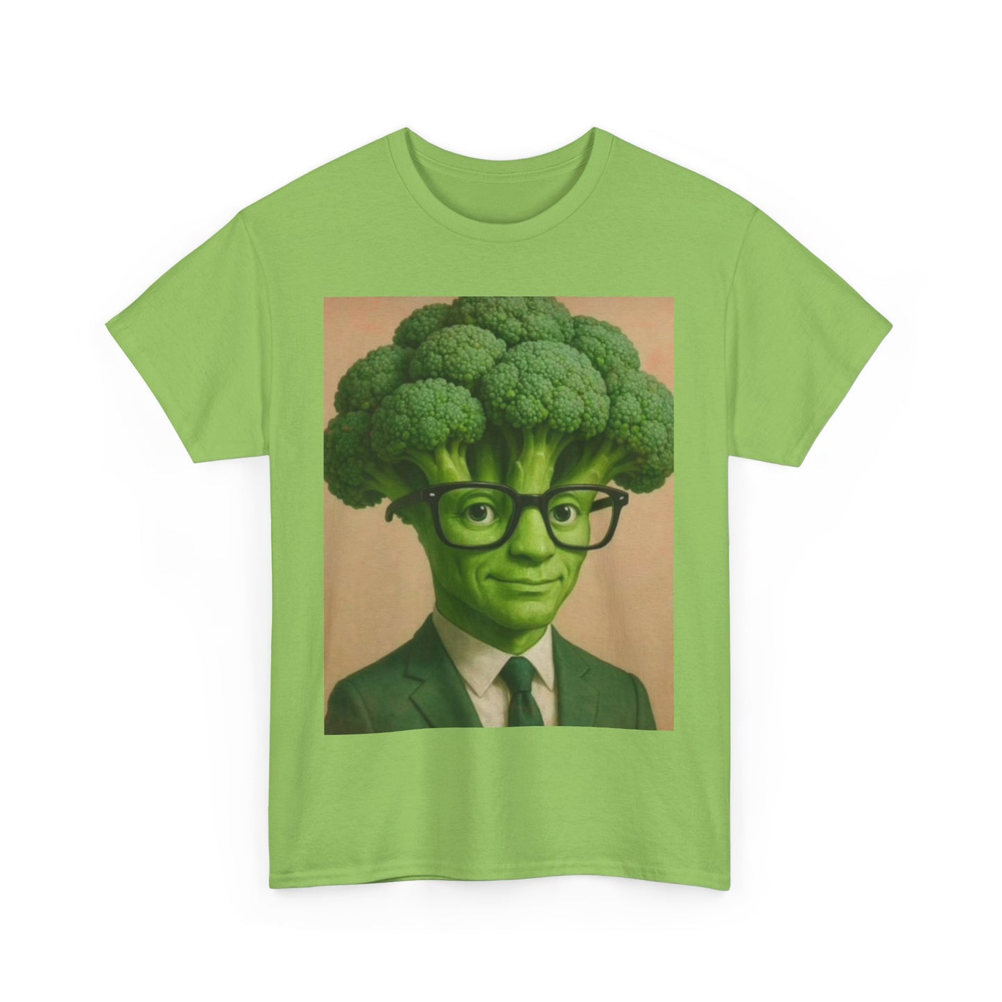 Broccoli Head Unisex Tee - Funny T-Shirt, Gift for Veggie Lovers, Casual Wear, Quirky Apparel, Sustainable Fashion, Brain Rot Meme Shirt
