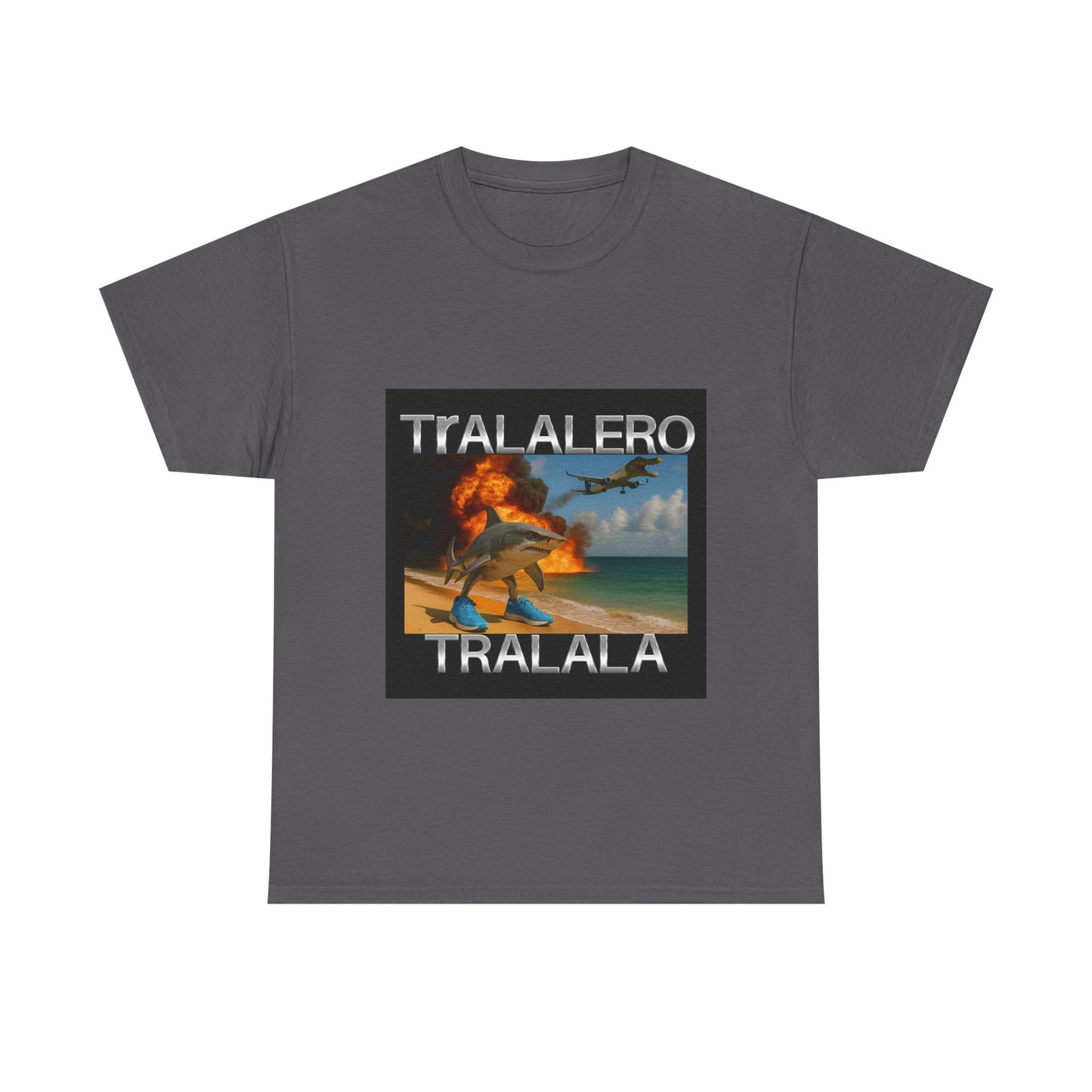 Tralalero Tralala Funny Shark Meme T-shirt, Brain Rot Tee Shirt, Shark With Shoes Meme Shirts, Weird Absurd Funny Shirt, Trending Memes Tee
