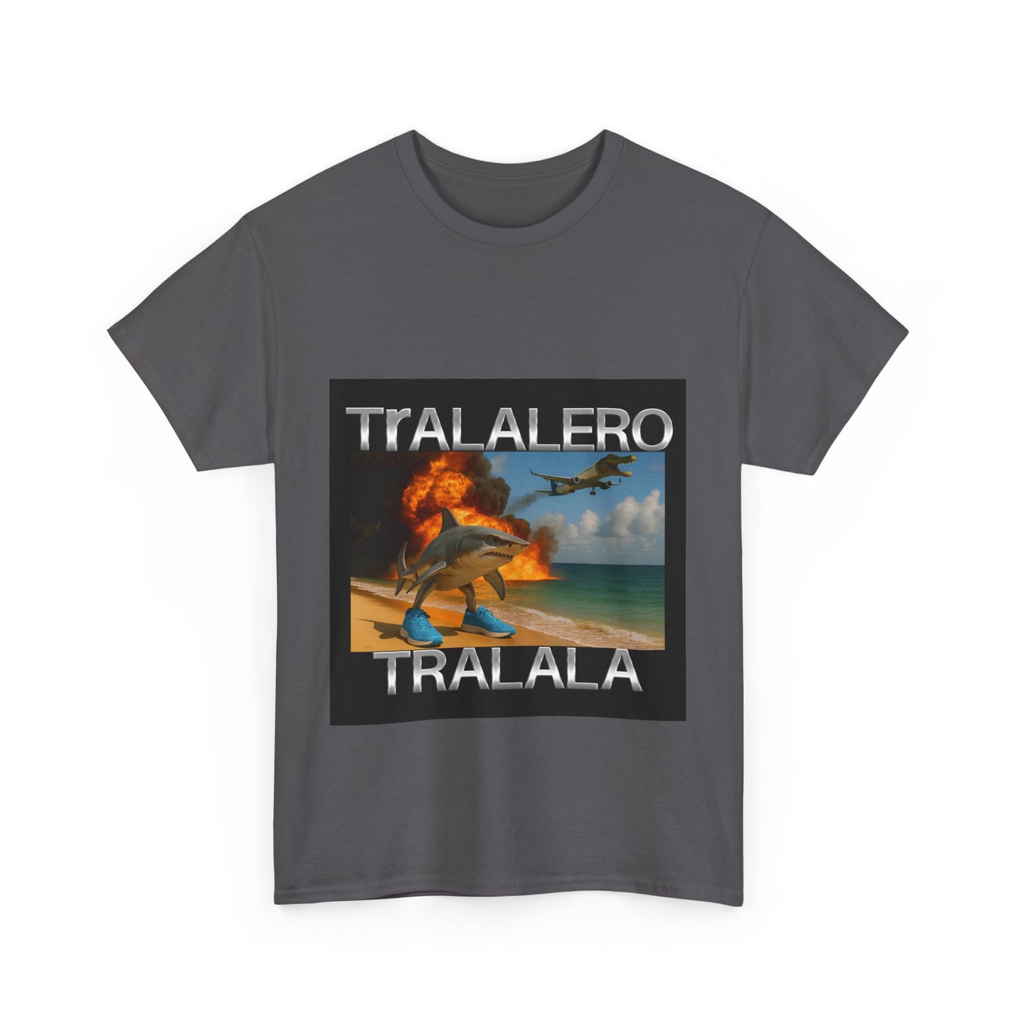Tralalero Tralala Funny Shark Meme T-shirt, Brain Rot Tee Shirt, Shark With Shoes Meme Shirts, Weird Absurd Funny Shirt, Trending Memes Tee