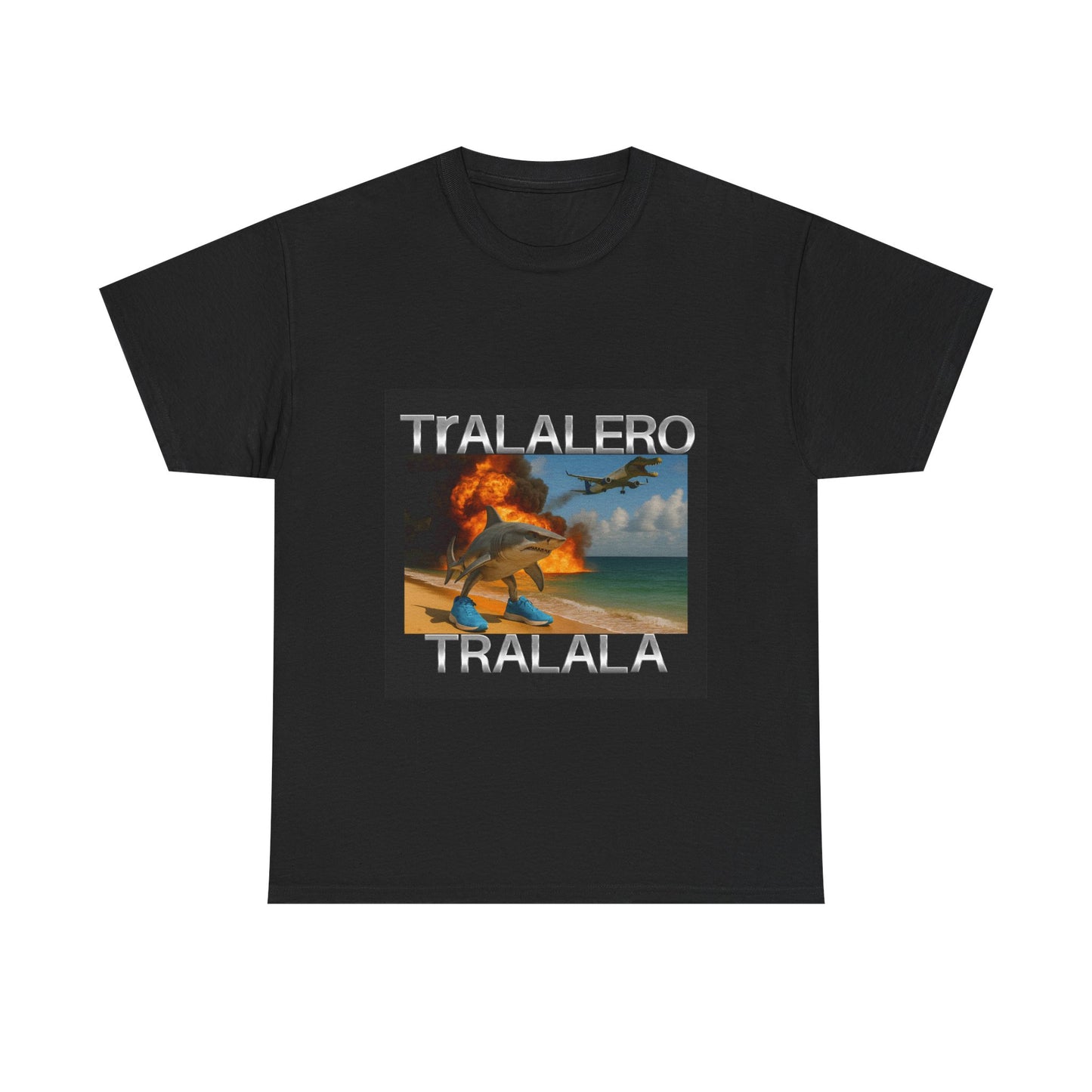Tralalero Tralala Funny Shark Meme T-shirt, Brain Rot Tee Shirt, Shark With Shoes Meme Shirts, Weird Absurd Funny Shirt, Trending Memes Tee