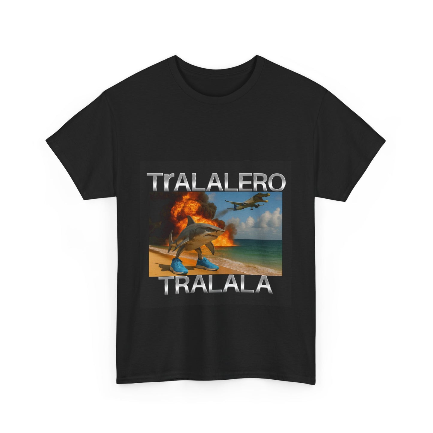 Tralalero Tralala Funny Shark Meme T-shirt, Brain Rot Tee Shirt, Shark With Shoes Meme Shirts, Weird Absurd Funny Shirt, Trending Memes Tee