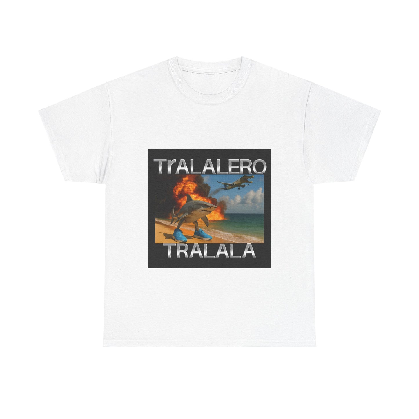 Tralalero Tralala Funny Shark Meme T-shirt, Brain Rot Tee Shirt, Shark With Shoes Meme Shirts, Weird Absurd Funny Shirt, Trending Memes Tee