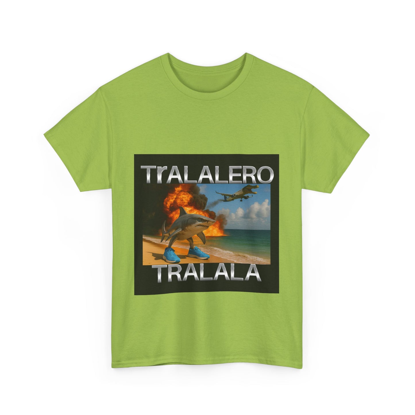 Tralalero Tralala Funny Shark Meme T-shirt, Brain Rot Tee Shirt, Shark With Shoes Meme Shirts, Weird Absurd Funny Shirt, Trending Memes Tee