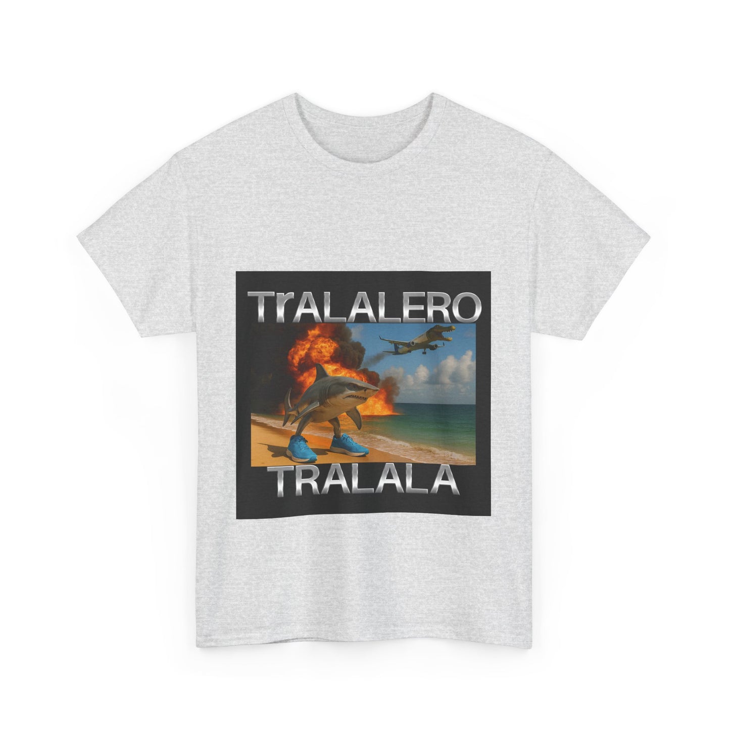 Tralalero Tralala Funny Shark Meme T-shirt, Brain Rot Tee Shirt, Shark With Shoes Meme Shirts, Weird Absurd Funny Shirt, Trending Memes Tee