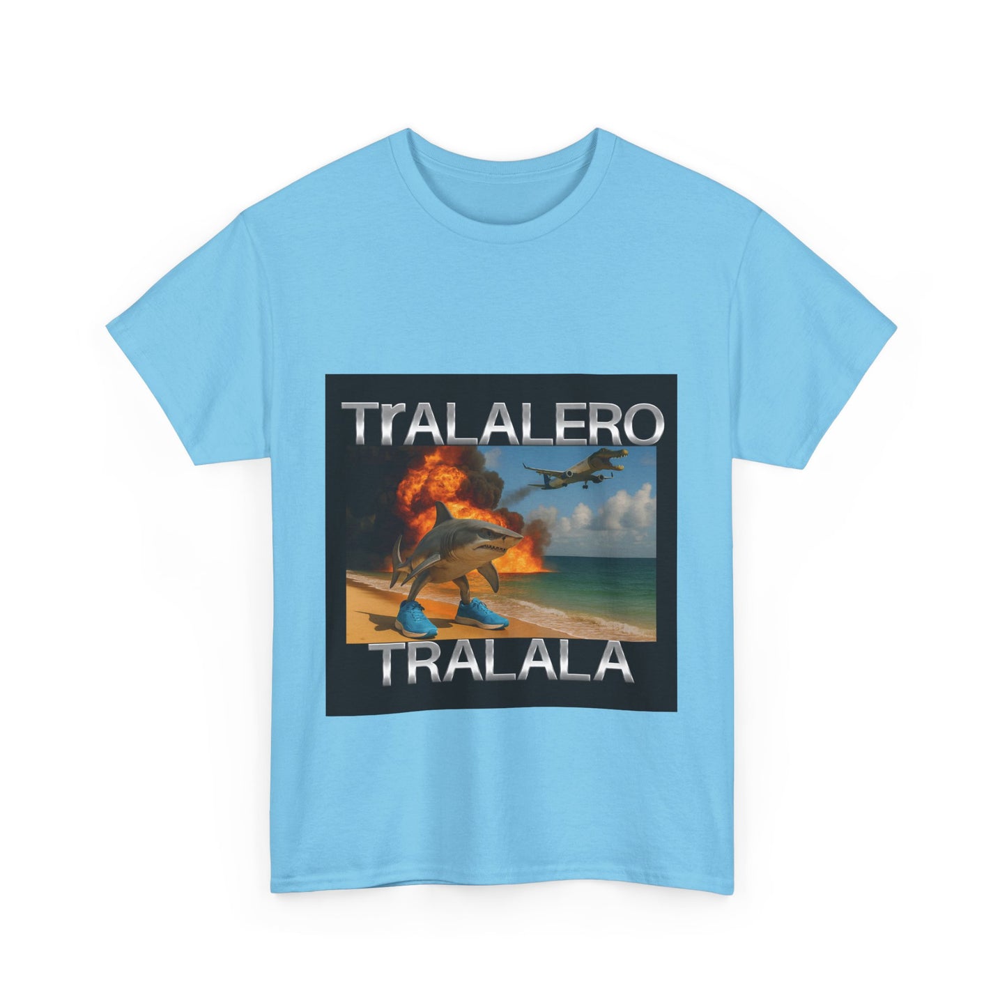 Tralalero Tralala Funny Shark Meme T-shirt, Brain Rot Tee Shirt, Shark With Shoes Meme Shirts, Weird Absurd Funny Shirt, Trending Memes Tee