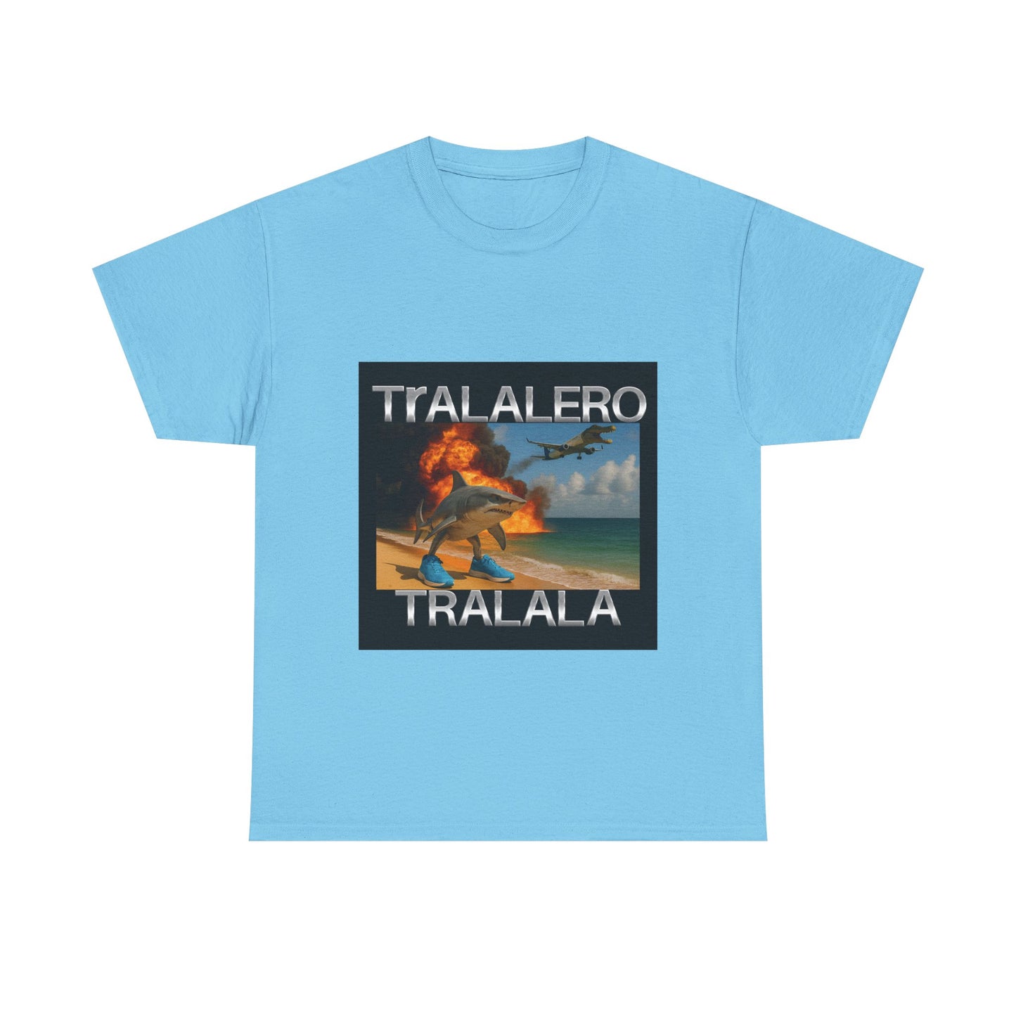 Tralalero Tralala Funny Shark Meme T-shirt, Brain Rot Tee Shirt, Shark With Shoes Meme Shirts, Weird Absurd Funny Shirt, Trending Memes Tee