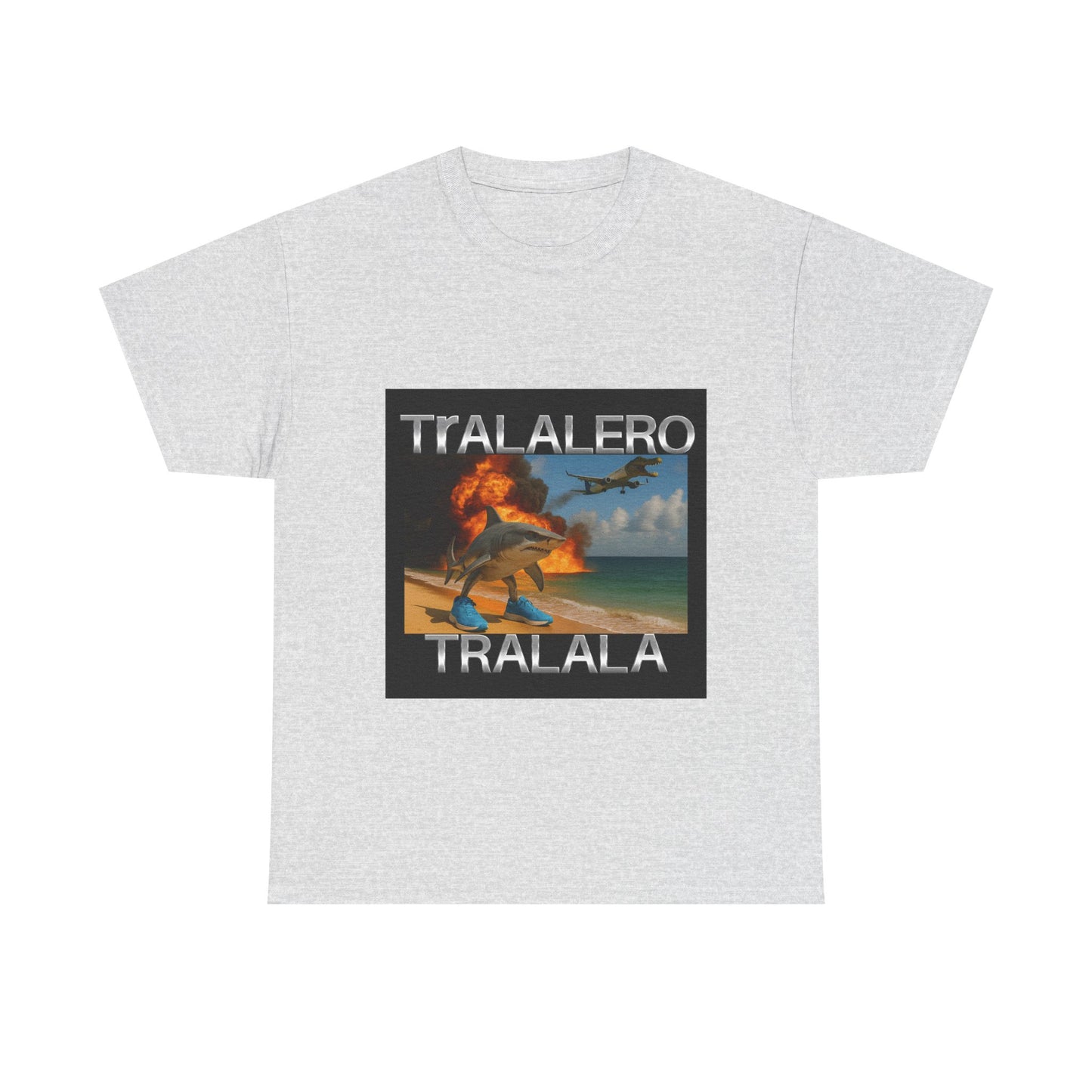 Tralalero Tralala Funny Shark Meme T-shirt, Brain Rot Tee Shirt, Shark With Shoes Meme Shirts, Weird Absurd Funny Shirt, Trending Memes Tee